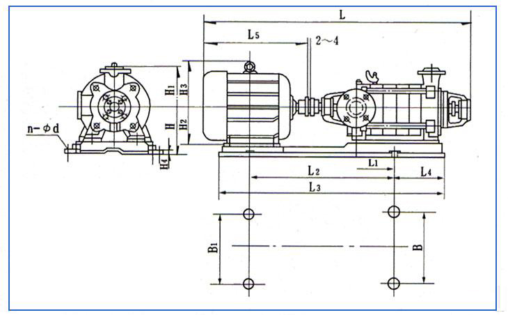 D、DG型臥式鍋爐給水離心泵